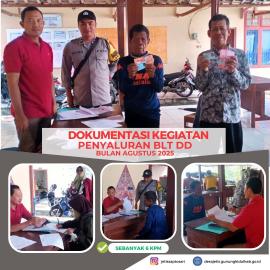 PENYALURAN BLT DD BULAN AGUSTUS TAHUN 2025